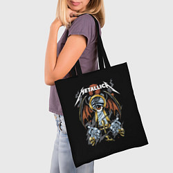 Сумка-шопер Металлика - Metallica, цвет: 3D-принт — фото 2