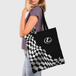 Сумка-шопер Lexus racing flag, цвет: 3D-принт — фото 2