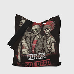 Сумка-шопер Punks not dead, цвет: 3D-принт