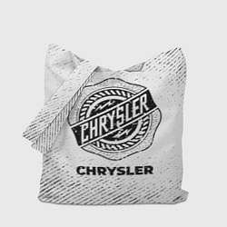 Сумка-шопер Chrysler с потертостями на светлом фоне, цвет: 3D-принт