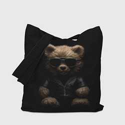 Сумка-шопер Брутальный плюшевый медведь, цвет: 3D-принт