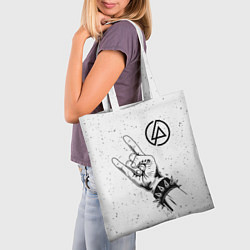 Сумка-шопер Linkin Park и рок символ, цвет: 3D-принт — фото 2