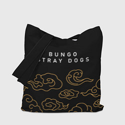 Сумка-шопер Bungo Stray Dogs anime clouds, цвет: 3D-принт