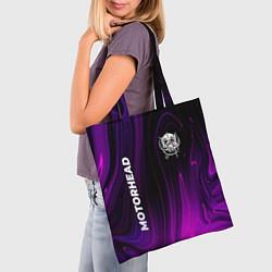 Сумка-шопер Motorhead violet plasma, цвет: 3D-принт — фото 2