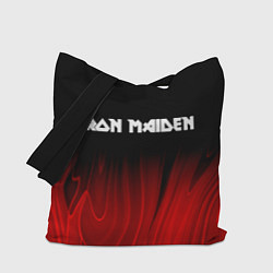 Сумка-шопер Iron Maiden red plasma, цвет: 3D-принт