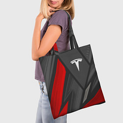 Сумка-шопер Tesla sports racing, цвет: 3D-принт — фото 2