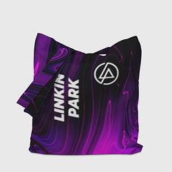 Сумка-шопер Linkin Park violet plasma, цвет: 3D-принт