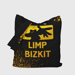 Сумка-шопер Limp Bizkit - gold gradient, цвет: 3D-принт