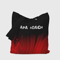 Сумка-шопер Papa Roach red plasma, цвет: 3D-принт