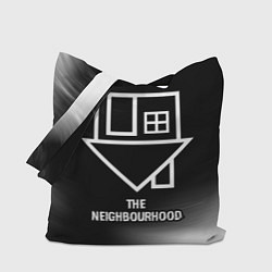 Сумка-шопер The Neighbourhood glitch на темном фоне, цвет: 3D-принт