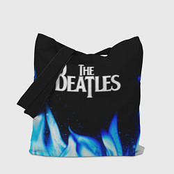 Сумка-шопер The Beatles blue fire, цвет: 3D-принт