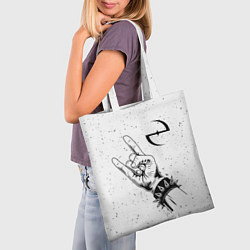 Сумка-шопер Evanescence и рок символ, цвет: 3D-принт — фото 2
