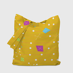 Сумка-шопер Yellow abstraction, цвет: 3D-принт