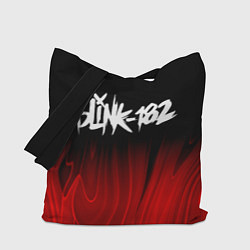 Сумка-шопер Blink 182 red plasma, цвет: 3D-принт