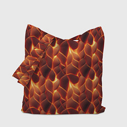 Сумка-шопер Огненная мозаичная текстура, цвет: 3D-принт