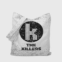 Сумка-шопер The Killers с потертостями на светлом фоне, цвет: 3D-принт
