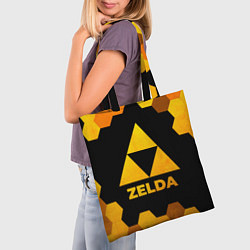 Сумка-шопер Zelda - gold gradient, цвет: 3D-принт — фото 2