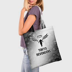 Сумка-шопер Tokyo Revengers glitch на светлом фоне, цвет: 3D-принт — фото 2