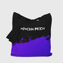 Сумка-шопер Depeche Mode purple grunge, цвет: 3D-принт