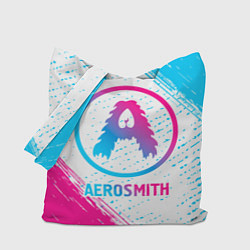 Сумка-шопер Aerosmith neon gradient style, цвет: 3D-принт
