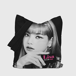 Сумка-шопер Blackpink Lisa Business card, цвет: 3D-принт