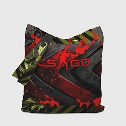 Сумка-шопер CS GO red logo, цвет: 3D-принт