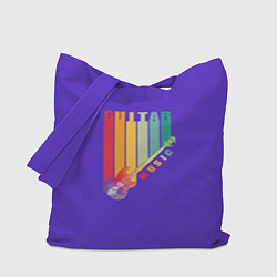 Сумка-шопер Абстрактная электрогитара из полигонов, цвет: 3D-принт