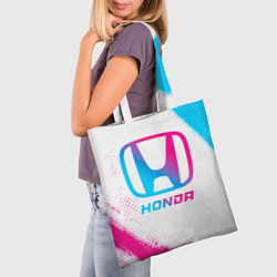 Сумка-шопер Honda neon gradient style, цвет: 3D-принт — фото 2