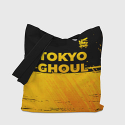 Сумка-шопер Tokyo Ghoul - gold gradient: символ сверху, цвет: 3D-принт