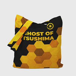 Сумка-шоппер Ghost of Tsushima - gold gradient: символ сверху