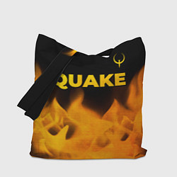 Сумка-шоппер Quake - gold gradient: символ сверху
