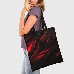 Сумка-шопер Black red background, цвет: 3D-принт — фото 2
