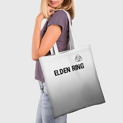 Сумка-шопер Elden Ring glitch на светлом фоне: символ сверху, цвет: 3D-принт — фото 2