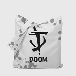Сумка-шоппер Doom glitch на светлом фоне