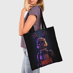 Сумка-шопер Five Nights at Freddys Bonnie, цвет: 3D-принт — фото 2