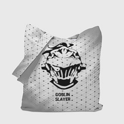 Сумка-шопер Goblin Slayer glitch на светлом фоне, цвет: 3D-принт