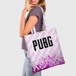 Сумка-шопер PUBG pro gaming: символ сверху, цвет: 3D-принт — фото 2