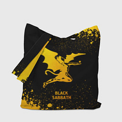 Сумка-шоппер Black Sabbath - gold gradient