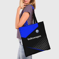 Сумка-шопер Фольцваген - blue uniform, цвет: 3D-принт — фото 2