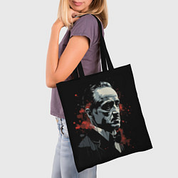 Сумка-шопер Портрет Дон Вито Корлеоне, цвет: 3D-принт — фото 2