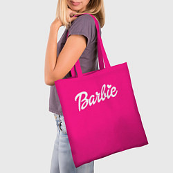 Сумка-шопер Барби розовая, цвет: 3D-принт — фото 2