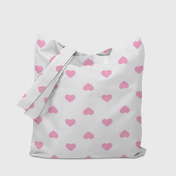 Сумка-шопер Просто сердечки, цвет: 3D-принт