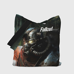 Сумка-шопер Fallout dark style, цвет: 3D-принт