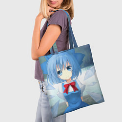 Сумка-шопер Touhou Project Cirno Тируно 9, цвет: 3D-принт — фото 2