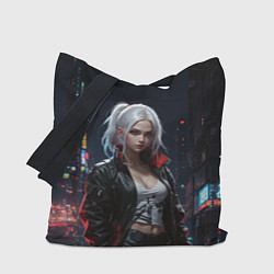 Сумка-шопер Воинствующая девчонка, цвет: 3D-принт