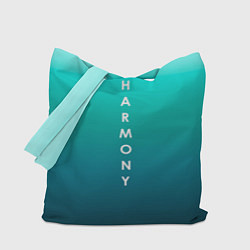 Сумка-шоппер Гармония градиент бирюзовый