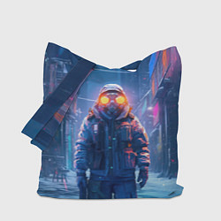 Сумка-шопер Уличный боевик, цвет: 3D-принт