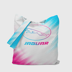 Сумка-шопер Jaguar neon gradient style, цвет: 3D-принт