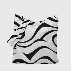 Сумка-шоппер Анималистическая абстракция зебры