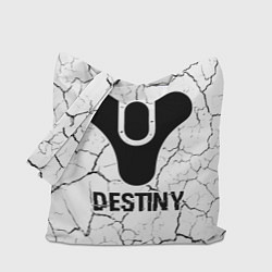 Сумка-шопер Destiny glitch на светлом фоне, цвет: 3D-принт